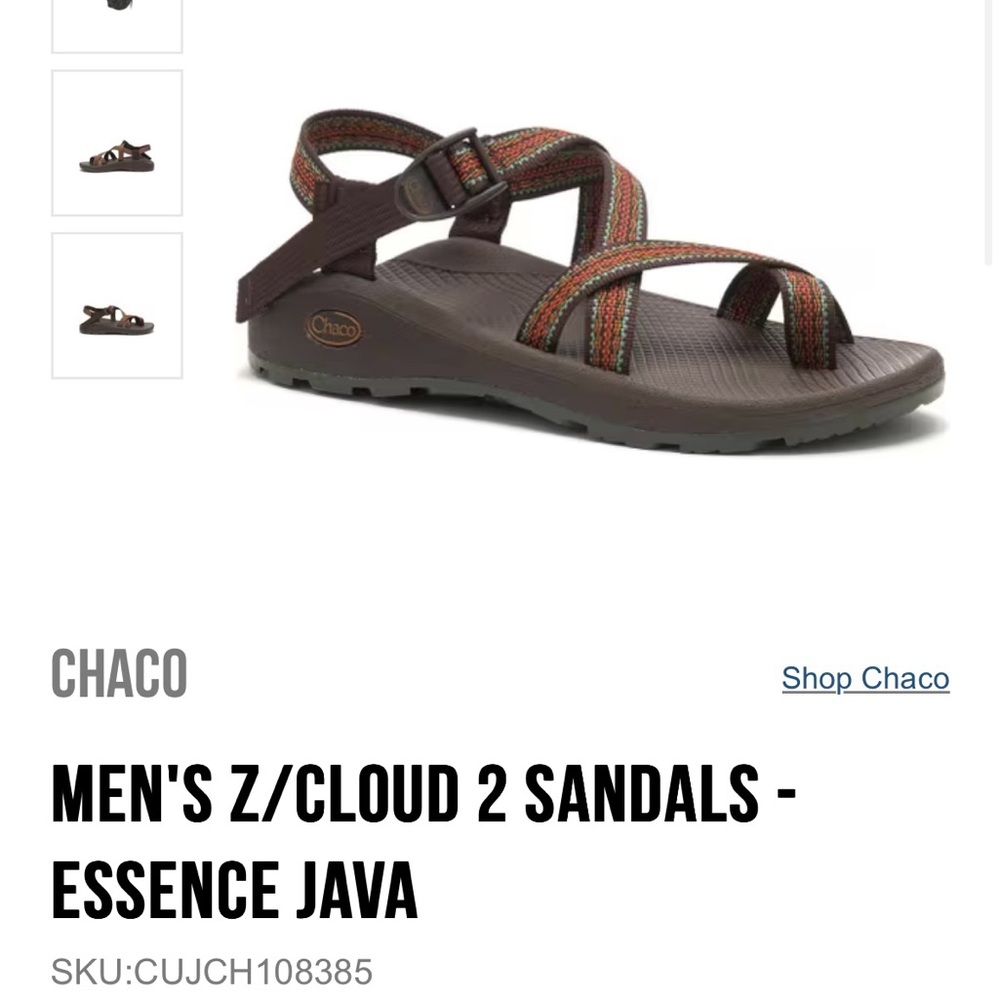 Chaco Men's Sandals - Brown and Multicolor Straps